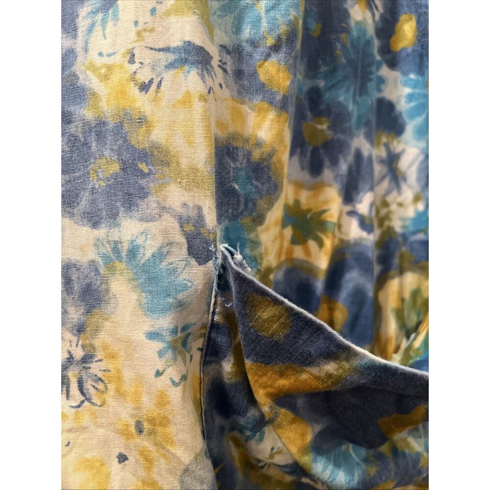1960s button-down floral shirt front pockets #Homemaker - Picture 4 of 5
